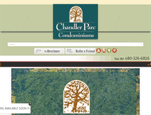 Tablet Screenshot of chandlerparcrentals.com